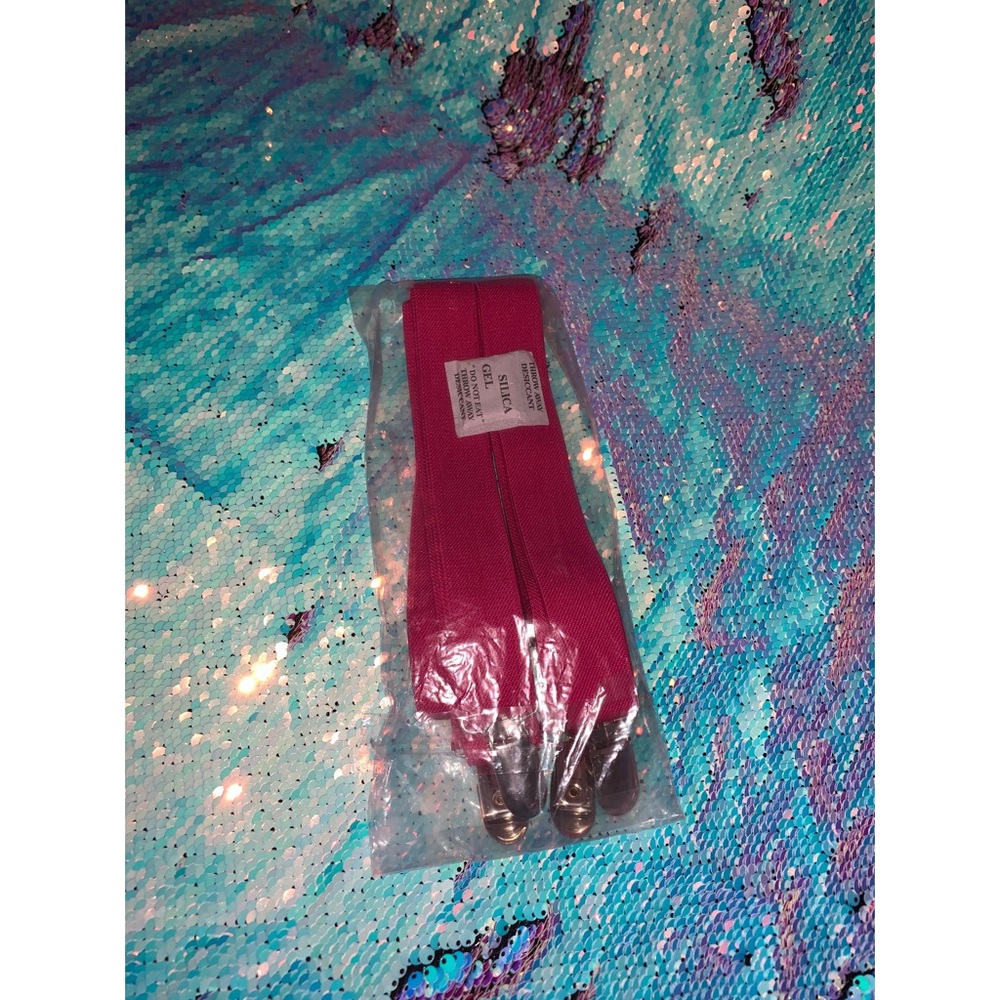 Pink suspenders